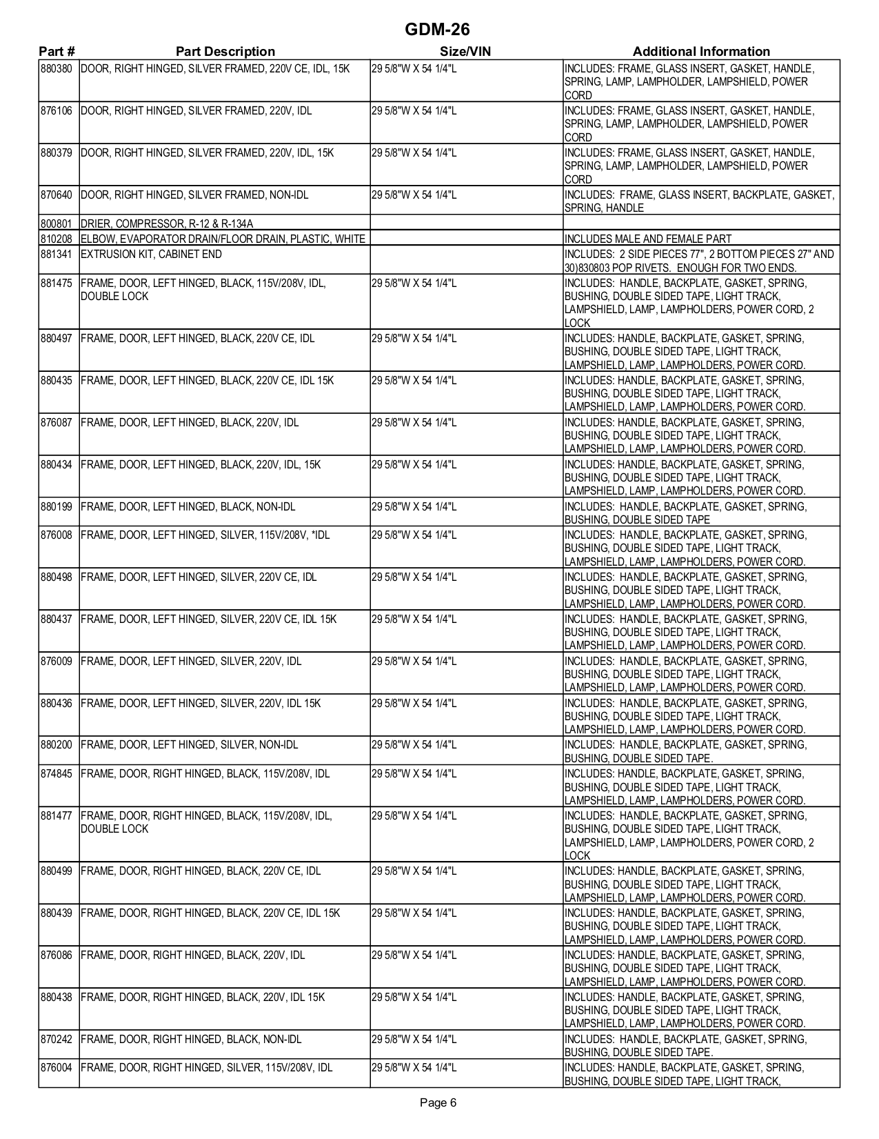 PDF manual for True Refrigerator GDM-26